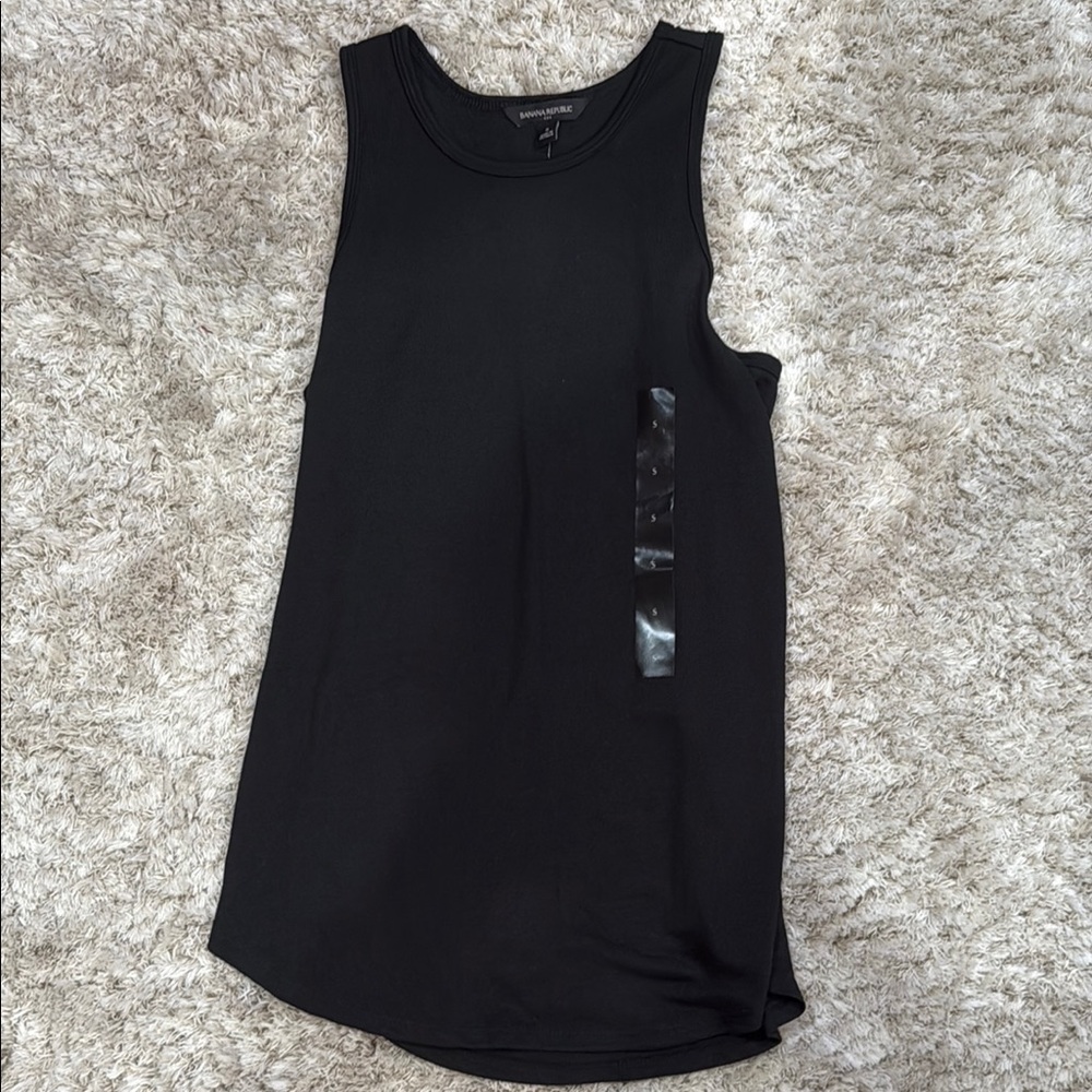 NWT Banana Republic Black Sleeveless Tank Top